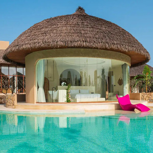 Villa Tropical con Estructura de Acero Ligero, Alojamiento para Complejos Turísticos al Aire Libre - Product Image 1