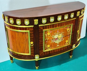 Parquet de chapa de caoba de <span class=keywords><strong>estilo</strong></span> inglés de diseñador de lujo, marco de <span class=keywords><strong>cama</strong></span> de madera maciza con incrustaciones, serie de etiquetas negras, <span class=keywords><strong>cama</strong></span> King Size para dormitorio - Product Image 3