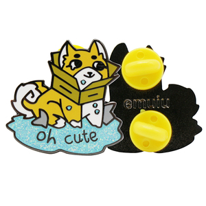 Pins de solapa personalizados de metal esmaltado duro con tarjetas de soporte, insignias de águila y perro, para ropa - Product Image 4