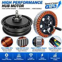 Moteur de moto électrique de 12 pouces avec frein à disque 60V72V 1500W, indice de protection IP67