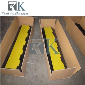 Factory Price 12/34/<b>5</b> Channel Cable Ramp Rubber Cable Protector Ramp Heavy Duty Cable Protector for Outdoor Indoor Use - Product Image 2