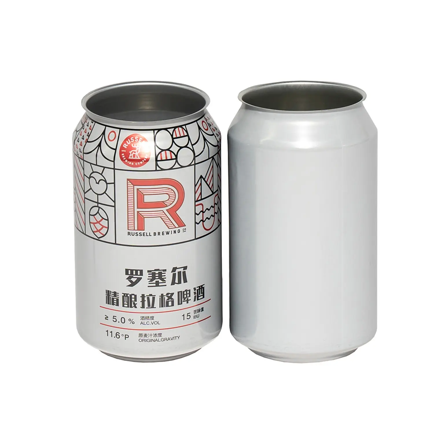 Le moins cher personnalisé 12oz 16oz 32 oz élégant peut 330ml 500ml 2 pièces soda peut impression numérique boisson boîtes rondes en aluminium pour boissons