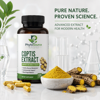 Extrait de Coptis Chinensis en poudre, Berbérine 20%, qualité alimentaire, supplément d'extrait végétal, matière première, contenant en verre/bouteille