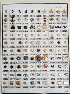 Metaal nagelkoppen, ijzeren strass steentjes, opstrijkbare convexe hotfix metalen <span class=keywords><strong>studs</strong></span>, hotfix bloemen, koper voor kledingtransfer - Product Image 6
