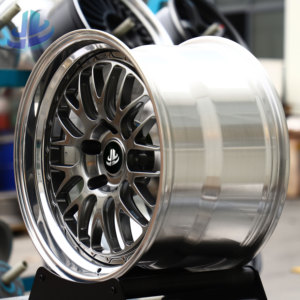 Jantes forgées en deux parties <span class=keywords><strong>de</strong></span> style E88, finition Gunmetal usinée, jante à rayons vintage pour la modification <span class=keywords><strong>de</strong></span> véhicules JDM rétro - Product Image 4