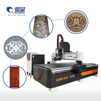 Routeur CNC SUPERSTAR 1300*2500mm pour la gravure 3D du bois, du MDF, du PVC et la fabrication de panneaux