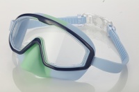 Vente directe d'usine, logo OEM, bon prix, lunettes de natation pour enfants en silicone PC, grand cadre, haute qualité, multicolores, imperméables