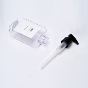 Biểu Tượng Tùy Chỉnh Rõ Ràng 200Ml 280Ml 300Ml 400Ml Nhựa Petg Vuông Gel Tắm Container Dầu Gội Đầu Lotion Bơm Chai - Product Image 6