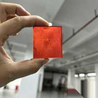 Bloc de cristal de saphir de laboratoire, Corindon synthétique CZ Czochralski pour fabricant de verres de montre en saphir