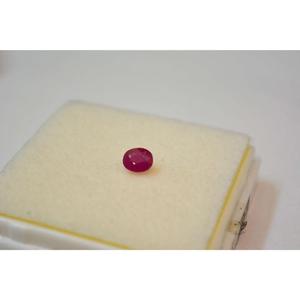 Pierre précieuse naturelle en rubis non monté, 1,86 carat, taille ovale, pierre de naissance rouge - Product Image 1