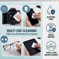 Lingettes nettoyantes anti-buée individuelles OEM/ODM personnalisées pour lentilles, écrans et objectifs d'appareil photo – Prédécoupées et personnalisables