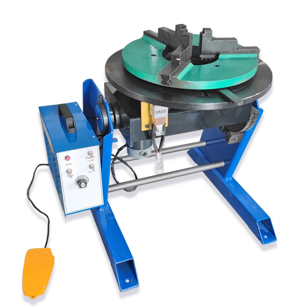 100 kg welding locator/welding turntable with aerodynamic tail material and welding torch holder