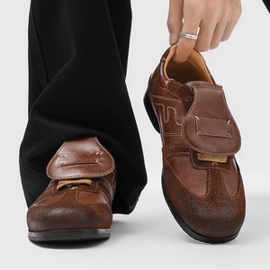 Zapatos Casuales de Hombre 2027 Retro con Parches de Cuero Vacuno, Diseño Kiltie, Acabado Encerado Desgastado y Amortiguación Evergreen - Product Image 1