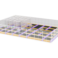 Parc de trampolines intérieur Shelldihappy, aire de jeux, mur d'escalade, certifié CE pour usage commercial, capacité supérieure à 500 kg, plus de 10 ans d'expérience