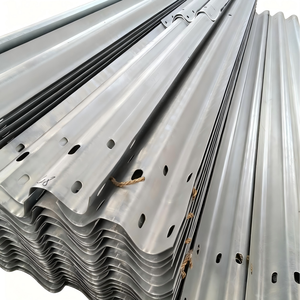 Barriera di Sicurezza Stradale in Acciaio Zincato a Caldo Certificata CE, Guardrail Ondulato a 2 Profili per Autostrade - Product Image 6