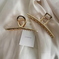 Pinces à cheveux métalliques grandes pour femmes, pinces à cheveux à forte tenue pour cheveux épais ou fins, accessoires de coiffure tendance