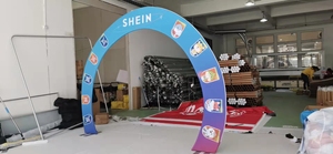 Support de toile de fond pliable portable direct d'usine avec cadre en aluminium Livraison rapide Impression de logo personnalisé Sublimation de colorant - Product Image 4