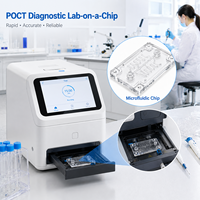 Puce microfluidique acrylique personnalisée usinée CNC pour applications de diagnostic POCT sur puce, dispositif médical PMMA PEEK POM