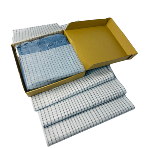 Matériau d'emballage personnalisable 80gsm monochrome pleine plaque 17g mince papier d'emballage noir imprimable avec logo multicolore - Product Image 3