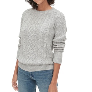 Cárdigan de punto sólido de invierno de algodón 100% Vintage de marca personalizada, suéter de punto largo para mujer, superventas, Exportación de Bangladesh - Product Image 2