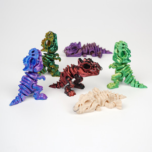 2026 Mini Dinosaure T-Rex Mord-doigt en PLA, Porte-clés Créatif Imprimé en 3D, Figurine d'Action Articulée - Product Image 2