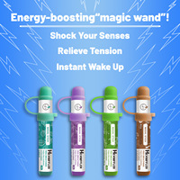 Bâtonnet Inhalateur Nasal à l'Huile Essentielle de Menthe Naturelle Rafraîchissant et Revitalisant 4 Saveurs Lavande Thé Vert Café Portable 100% Naturel