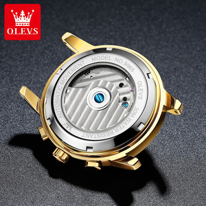 Olevs 9965 di lusso automatico orologio meccanico data calendario <span class=keywords><strong>in</strong></span> <span class=keywords><strong>acciaio</strong></span> inox <span class=keywords><strong>cinturino</strong></span> orologio da uomo Business Casual <span class=keywords><strong>smartwatch</strong></span> - Product Image 3