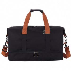 Sac de sport de voyage en toile de danse rose avec compartiment à chaussures, impression de logo personnalisée, imperméable, sublimation - Product Image 1