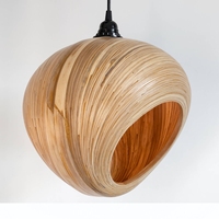 Abat-jour de plafond en rotin tressé naturel unique, traditionnel, écologique, économe en énergie, luminaires suspendus décoratifs en rotin