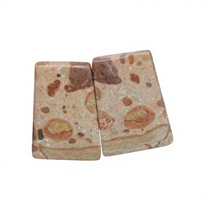 100% Naturales FAIJAN GEMS, Jaspe Asteroide, Par de Cabujones, Tamaños Personalizables para la Fabricación de Joyas y Collares, Gemas Sueltas - Product Image 1