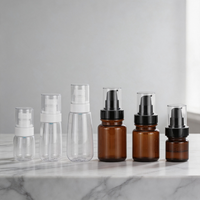 Bouteille en PET ambrée 60ml 100ml 120ml 150ml pour crème pour le visage, lotion, flacons pulvérisateurs cosmétiques