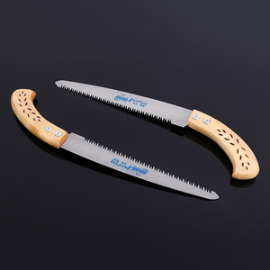 Hand Saw Stainless Steel Blade Wooden Handle Butterfly Structure 270mm Length Manual Garden Pruning Tool - Product Image 2