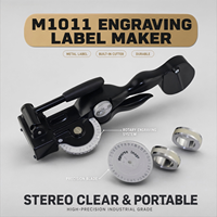 Étiqueteuse manuelle en métal DYMO M1011, étiqueteuse à embossage portative, roue à lettres rotative, imprimante d'étiquettes métalliques industrielle