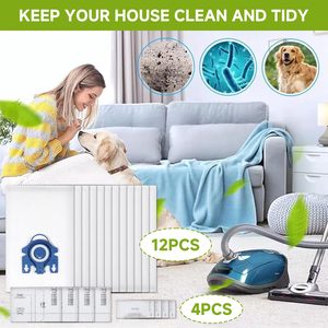 Pièces de rechange pour <span class=keywords><strong>aspirateur</strong></span> à gaz <span class=keywords><strong>Aspirateur</strong></span> à sacs à haute efficacité compatible avec <span class=keywords><strong>Miele</strong></span> Gn S2000 - Product Image 2
