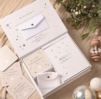 Boîte cadeau de luxe en suède vert sauge à double couche avec tiroir, boîtes rigides pour carnet, emballage VIP d'entreprise, coffret cadeau