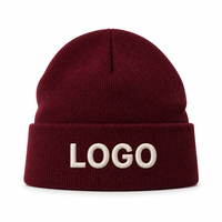 Bonnet personnalisé en tricot côtelé avec patch logo sur mesure, 100% acrylique, unisexe, vente en gros, pour sports d'hiver en extérieur, chaud, faible MOQ