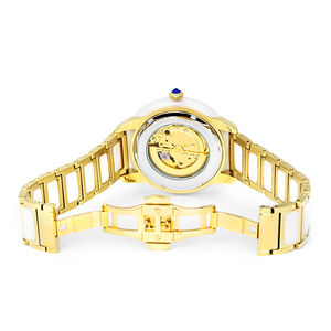 นาฬิกาคู่รักหยกหรูหรา ระบบออโตเมติก กันน้ำ 50 เมตร หน้าปัดลายภูมิทัศน์ 3 มิติ นาฬิกาข้อมือแฟชั่นสำหรับคู่รัก - Product Image 5