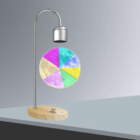 Lampe lunaire flottante imprimée en 3D de 14 cm, lampe en lévitation, boule flottante rotative, lévitation magnétique, ambiance romantique, veilleuse