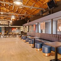 Ensemble de table et chaises de salle à manger modernes et simples tout-en-un, ensemble de meubles de restaurant en bois