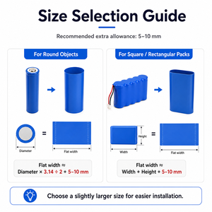 Grandes cellules plates au lithium-ion, emballage de protection imprimé sur mesure, tube thermorétractable en <span class=keywords><strong>PVC</strong></span> ignifuge - Product Image 5