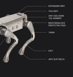 Ce robot quadrupède multifonctionnel, équipé d'un système de reconnaissance automatique, peut être utilisé pour les inspections incendie et les patrouilles de sécurité. - Product Image 3