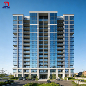 Edificio de Apartamentos de Estructura de Acero de Diseño Moderno, Edificio de Apartamentos de Estructura de Acero de Varios Pisos, Edificio Prefabricado para Hotel o Dormitorio - Product Image 1