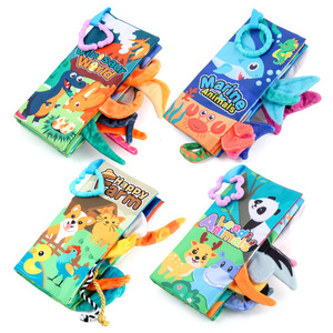 Juguete de Educación Temprana, libro de tela de cola de jungla, traqueteo de bebé, papel suave, planta BB, no se puede rasgar, inspirador para bebé - Product Image 1