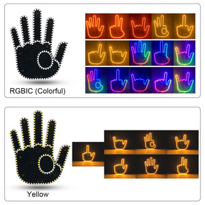 ไฟแสดงท่าทางรถยนต์ 7 โหมด ไฟ LED สีเหลือง สำหรับติดตั้งเพิ่มเติม พร้อมรีโมทคอนโทรล - Product Image 5
