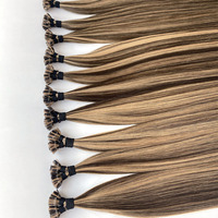 Cheveux chinois Remy à pointe plate, tissage double fait à la machine # Piano couleur 4-27 en stock, prêt à être expédié dans le monde entier