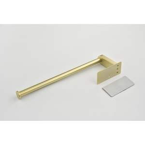 DB Lot de 2 porte-serviettes en papier en plastique auto-adhésifs ou percés sous l'armoire pour cuisine ou toilette - Product Image 4