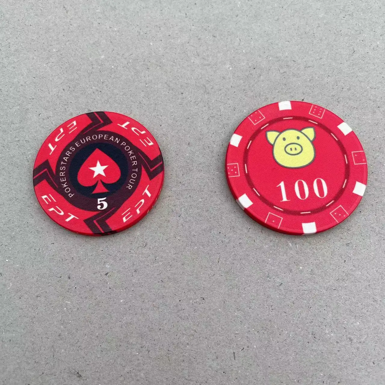 Logotipo personalizado impressão abs cerâmica pôquer chip casamento chip