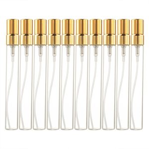 Flacon pulvérisateur de parfum en verre rechargeable, vide, rond, 10 ml, avec bouchon à vis, atomiseur de voyage portable, mini flacon de parfum à pulvérisation par le bas - Product Image 1