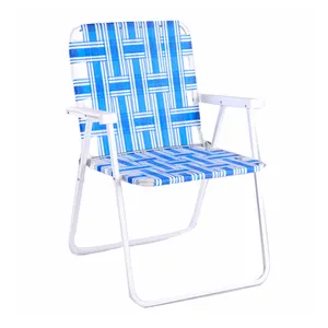 high quality metal folding arm chair for camping beach outdoor