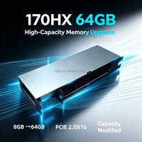 Expédition rapide Carte graphique CMP 170hx 8 Go à 64 Go PCIe 16x Carte de processeur de serveur testée avec modification de condensateurs